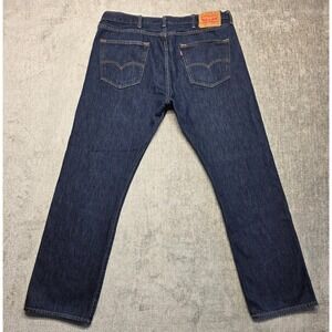 Levi's 501 Men's Jeans Dark Blue Denim W36 L32 Classic Straight (36X31) actual